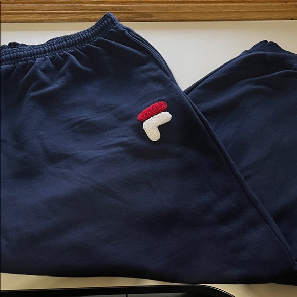 Fila Other - Fila Navy Sweatpants with Red & White Logo Tag Sz 4XL